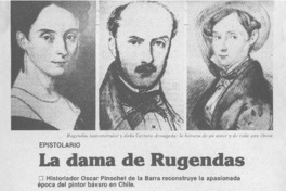 La dama de Rugendas La dama de Rugendas