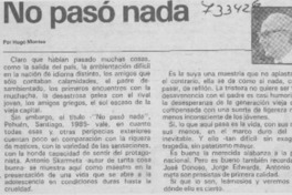 No pasó nada No pasó nada