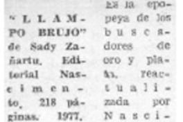 "Llampo brujo" "Llampo brujo"