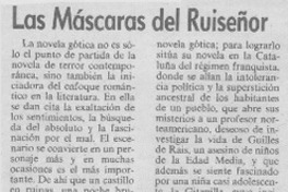 Las máscaras del ruiseñor Las máscaras del ruiseñor