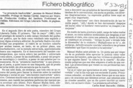 La presencia inadvertida"