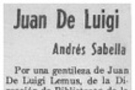 Juan De Luigi Juan De Luigi