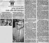 Una vocación más allá del tiempo Una vocación más allá del tiempo