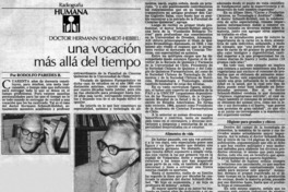 Una vocación más allá del tiempo Una vocación más allá del tiempo