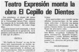 Teatro expresión monta la obra "El Cepillo de dientes". Teatro expresión monta la obra "El Cepillo de dientes".