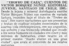 "Trofeo de caza", cuentos "Trofeo de caza", cuentos