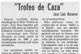 "Trofeo de caza" "Trofeo de caza"