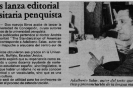 2 libros lanza editorial universitaria penquista. 2 libros lanza editorial universitaria penquista.