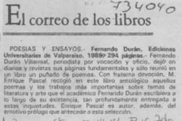 Poesías y ensayos. Poesías y ensayos.