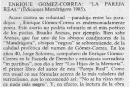 Enrique Gómez-Correa: "La Pareja Real" Enrique Gómez-Correa: "La Pareja Real"