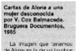 Cartas de Alone a una mujer desconocida Cartas de Alone a una mujer desconocida