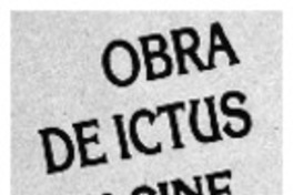Obra de ICTUS en cine y teatro.