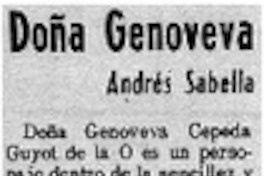 Doña Genoveva Doña Genoveva
