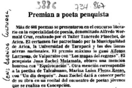 Premian a poeta penquista.