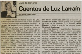 Cuentos de Luz Larraín Cuentos de Luz Larraín