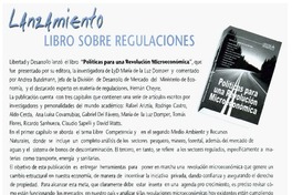 Libro sobre regulaciones. Libro sobre regulaciones.