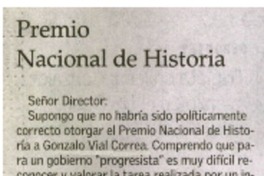 Premio Nacional de Historia Premio Nacional de Historia