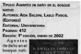 Agentes de daño en el bosque nativo