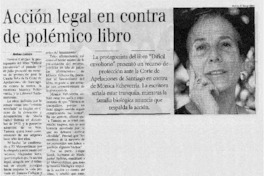 Acción legal en contra de polémico libro Acción legal en contra de polémico libro