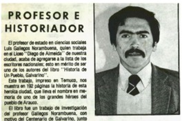 Profesor e historiador. Profesor e historiador.