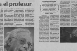 Los desafíos de la educación superior según Brunner : [entrevistas]