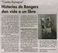 Historias de Rangers dan vida a un libro.