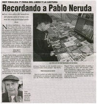 Recordando a Pablo Neruda
