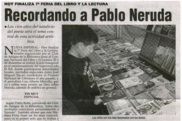 Recordando a Pablo Neruda
