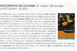Protagonistas de lo fome. Protagonistas de lo fome.