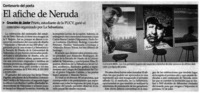 El afiche de Neruda. El afiche de Neruda.