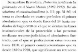 Protección jurídica de los gobernados en el Nuevo Mundo (1492-1992). Del absolutismo al constitucionalismo