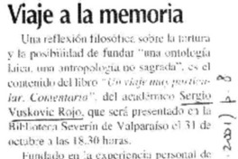 Viaje a la memoria Viaje a la memoria