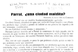 Parral, ¿una ciudad maldita? Parral, ¿una ciudad maldita?