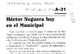 Héctor Noguera hoy en el Municipal Héctor Noguera hoy en el Municipal