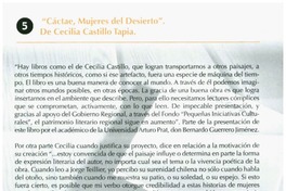 "Cáctae, mujeres del desierto". "Cáctae, mujeres del desierto".