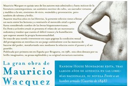 La gran obra de Mauricio Wacquez.