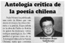 Antología crítica de la poesía chilena Antología crítica de la poesía chilena