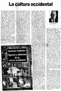 La cultura occidental La cultura occidental