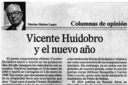 Vicente Huidobro y el nuevo año