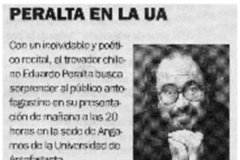 Eduardo Peralta en la UA Eduardo Peralta en la UA