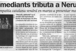 Comediantes tributa a Neruda.