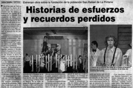 Historias de esfuerzos y recuerdos perdidos Historias de esfuerzos y recuerdos perdidos