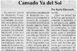 Cansado ya del sol Cansado ya del sol