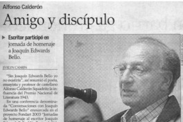 Amigo y discípulo