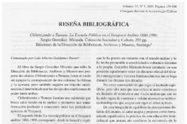 Reseña bibliográfica