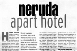 Neruda apart hotel: [entrevistas]