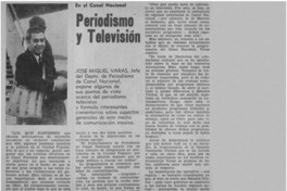 Periodismo y televisión