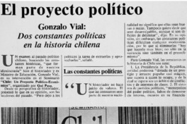 El proyecto político. El proyecto político.
