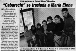 Cabarecht" se traslada a María Elena. Cabarecht" se traslada a María Elena.
