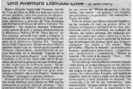 Una aventura llamada Chile (Poemas) Una aventura llamada Chile (Poemas)